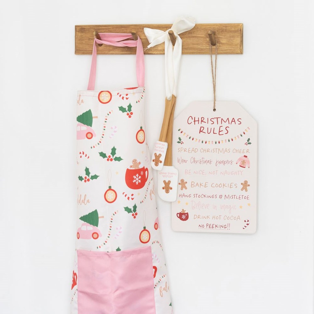 Something Different - Sugarplum Fun Christmas Print Apron - Multicolours